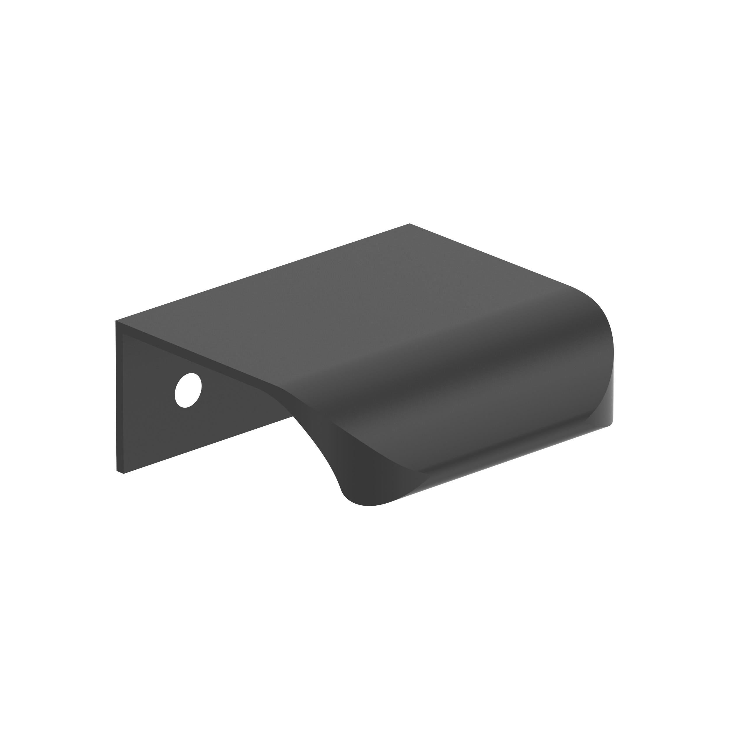 Amerock 10VMP37200MB Streamline Tab 1-in , 25mm Center to Center Matte Black Rectangular Edge 10 -Pack