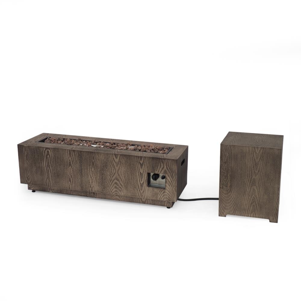 ellington rectangle outdoor fire table