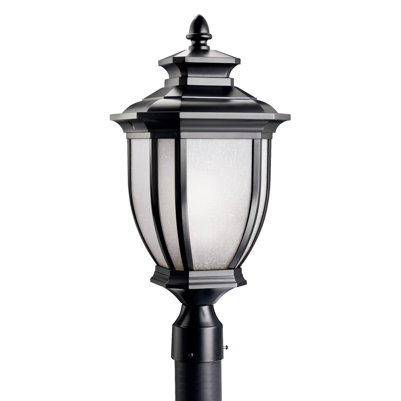 Kichler Salisbury 22-in Black Traditional Outdoor Post Light in the ...