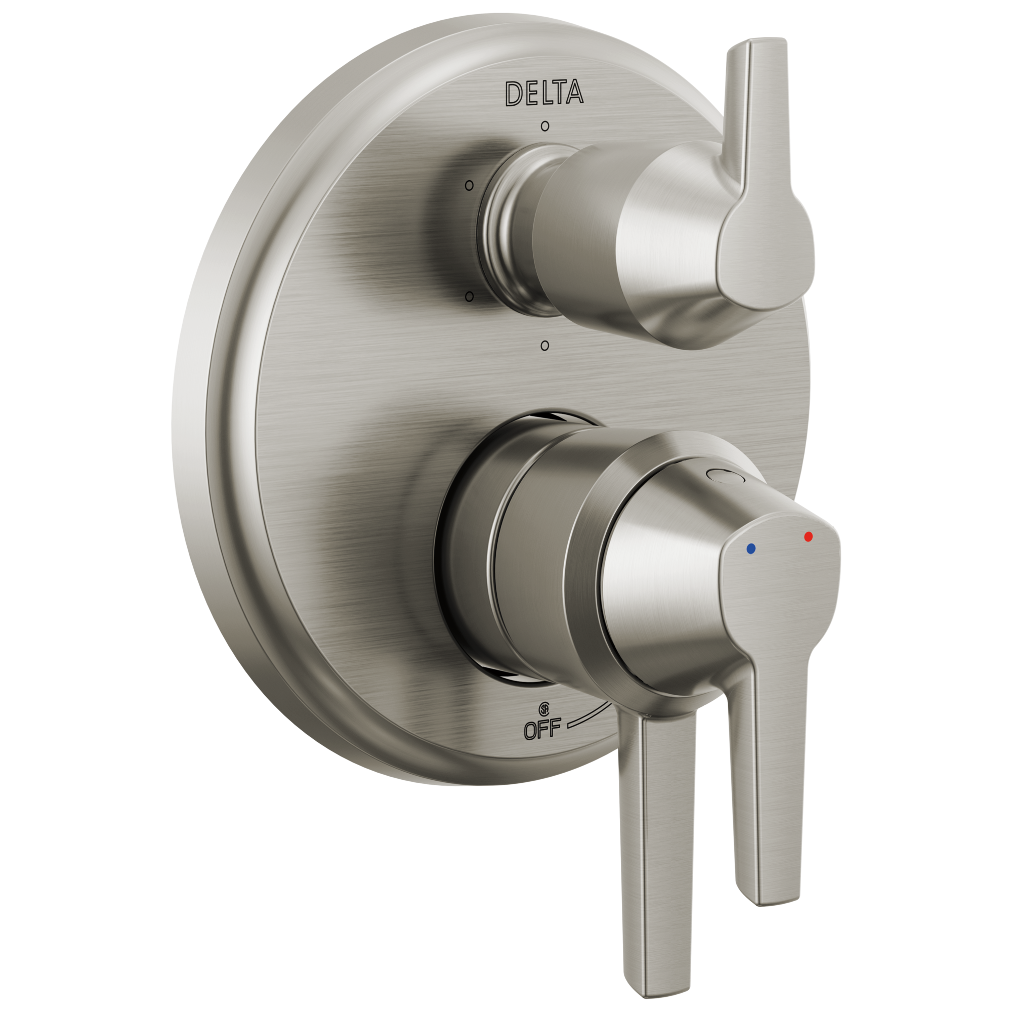 Delta T27971-SS-PR Galeon Lumicoat Stainless 3.875-Inches Universal Bathtub/Shower Diverter 0.5-Inches -ID