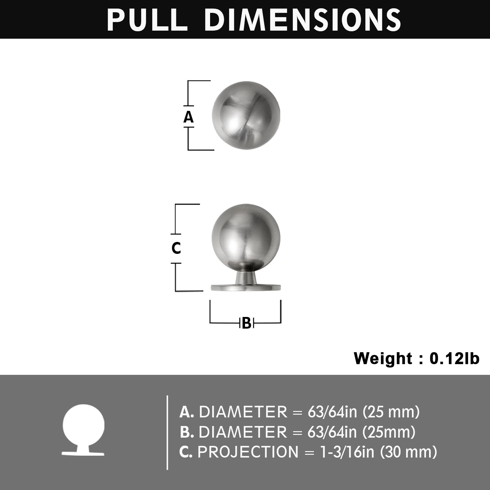Miaokesen 9595LN-DK Cabinet-Knobs - View #2