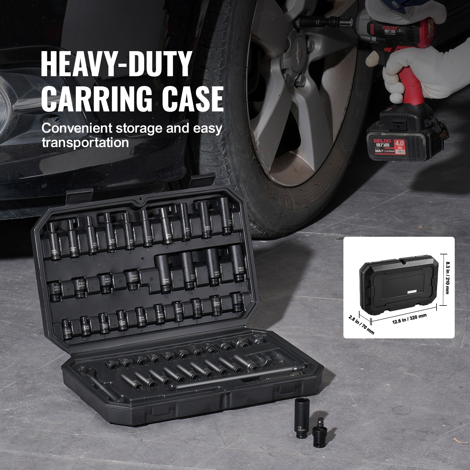 VEVOR SCCJTTZJ1CRV06158V0 Impact-Socket-Sets - View #6