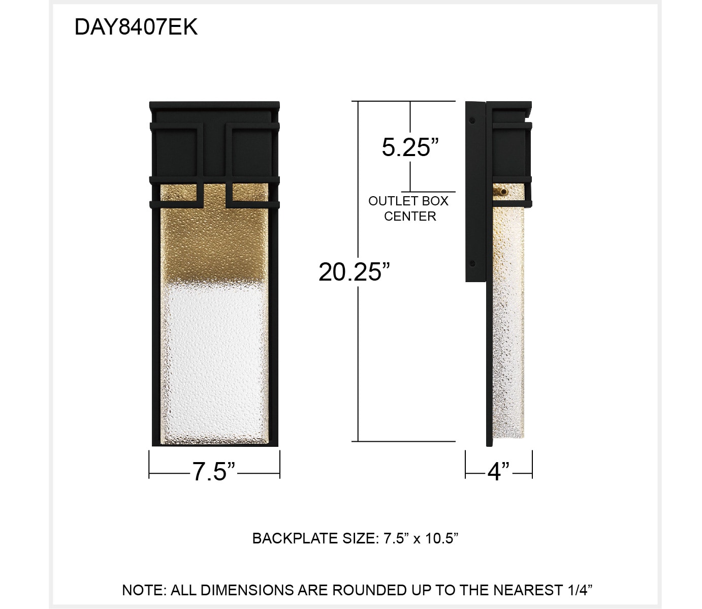 Quoizel DAY8407EK Outdoor-Wall-Lighting - View #5