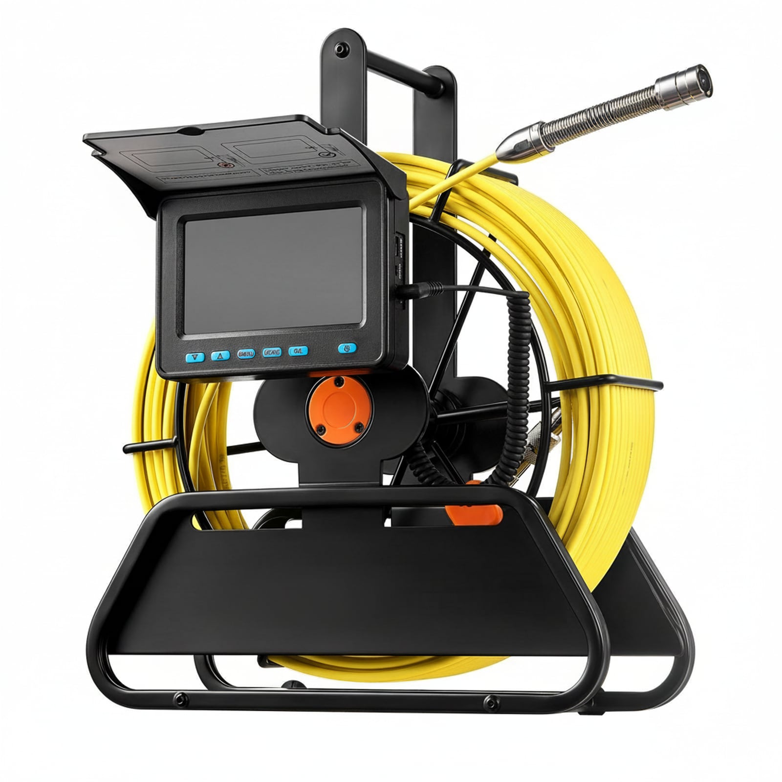 GIVIMO Sewer Camera 66 ft/20m 4.3-in Drain Inspection Camera IP68 Waterproof Snake Plumbing Camera with Lights - 6 Adjustable LEDs 4500mAh Battery 16GB Card for Sewer Line Duct Pipes