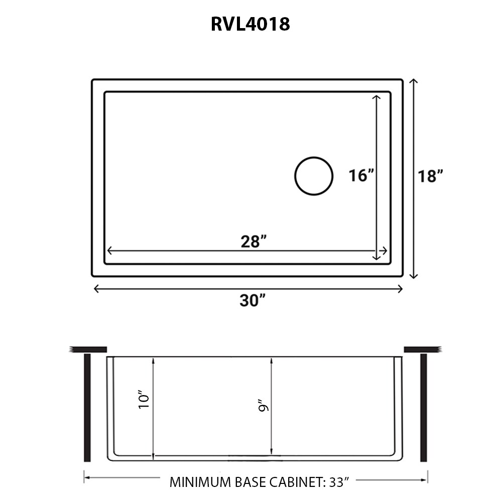 Ruvati RVL4018MBK Kitchen-Sinks - View #11