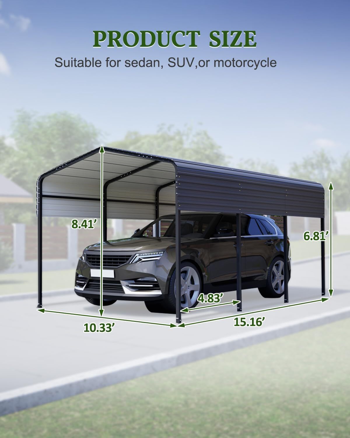 Qeetex GGL-PAU-0LZIB0AY Carport-Covers - View #2
