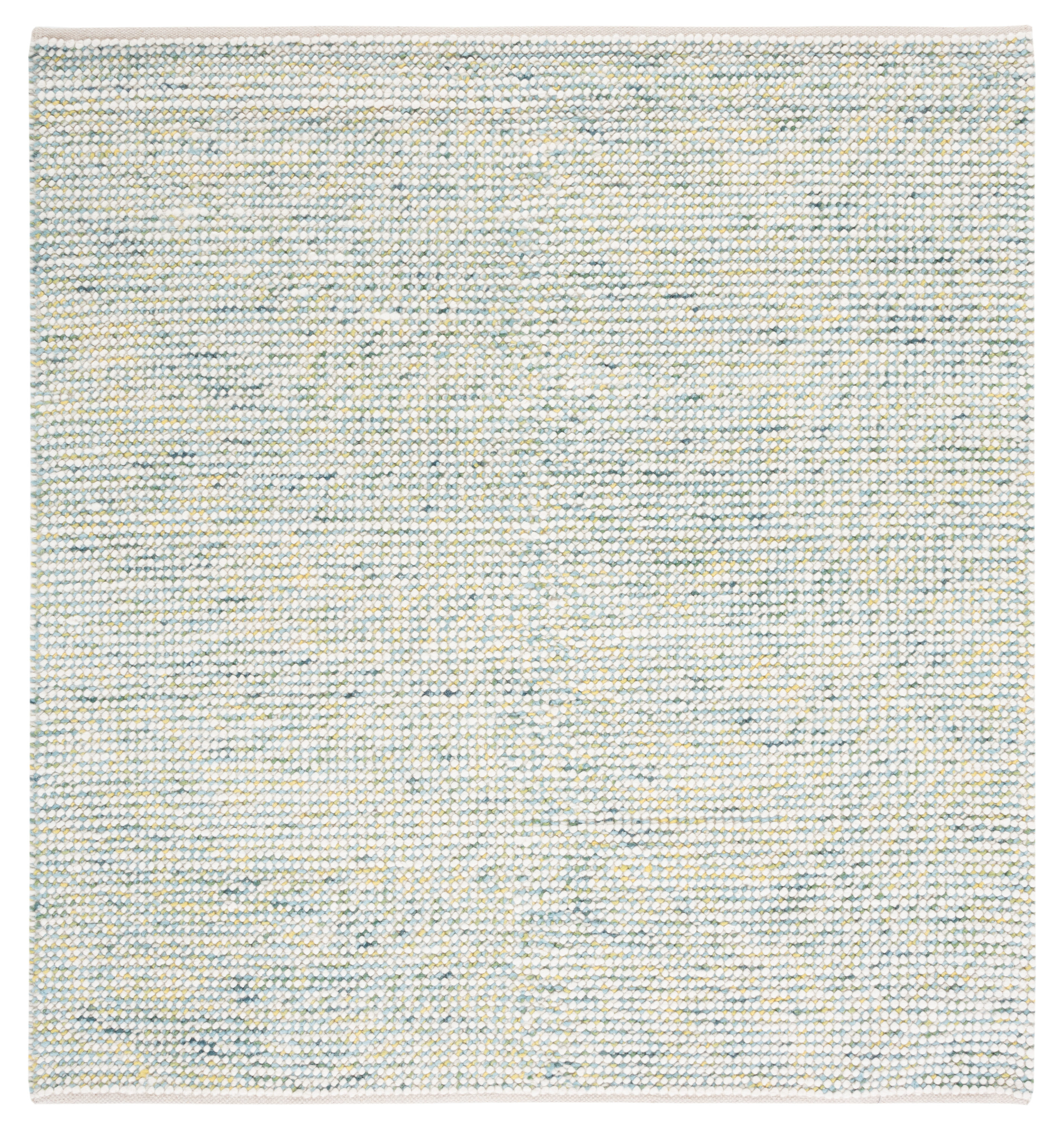 Safavieh VRM401M-6SQ Vermont Radovinka 6 x 6 (ft) Wool Ivory/Blue Square Indoor Geometric Bohemian/Eclectic Area rug
