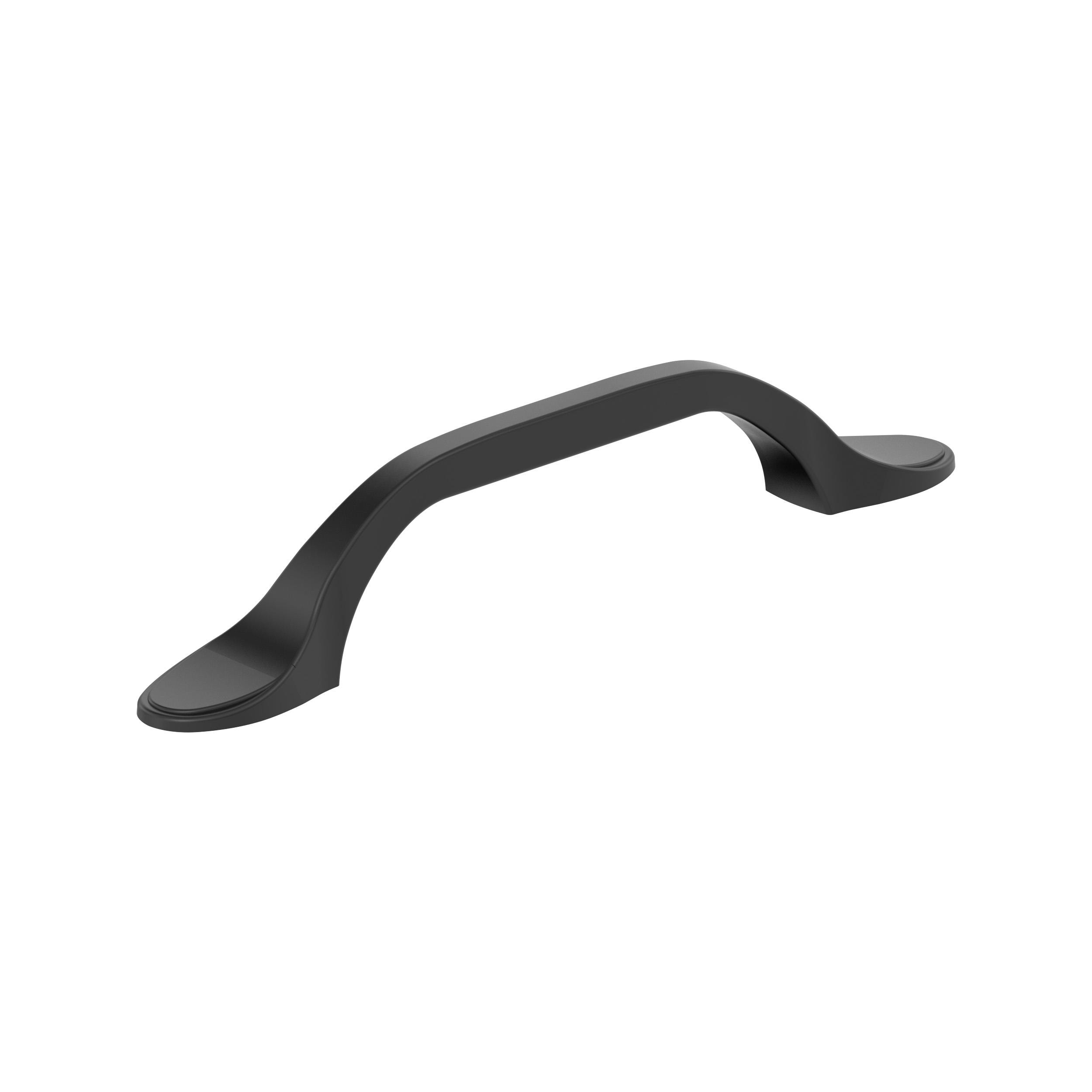 Amerock 25VMP21936FB Ravino 3-3/4-in , 96mm Center to Center Matte Black Arch Handle 25 -Pack