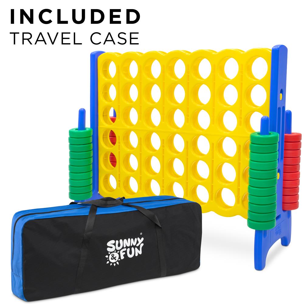 Sunny & Fun SNFCNCT4WB Indoor Plastic Stacking game with Case