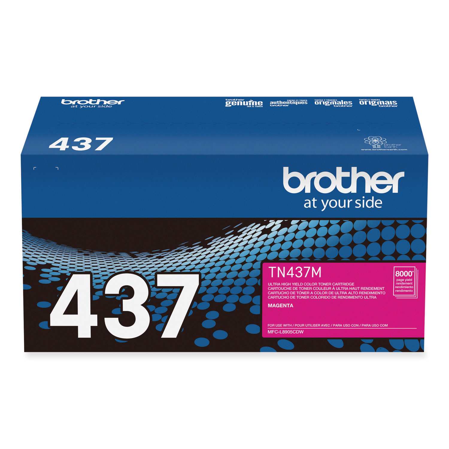 Brother TN437M Ultra High-Yield Toner 8000 Page-Yield Magenta #TN437M