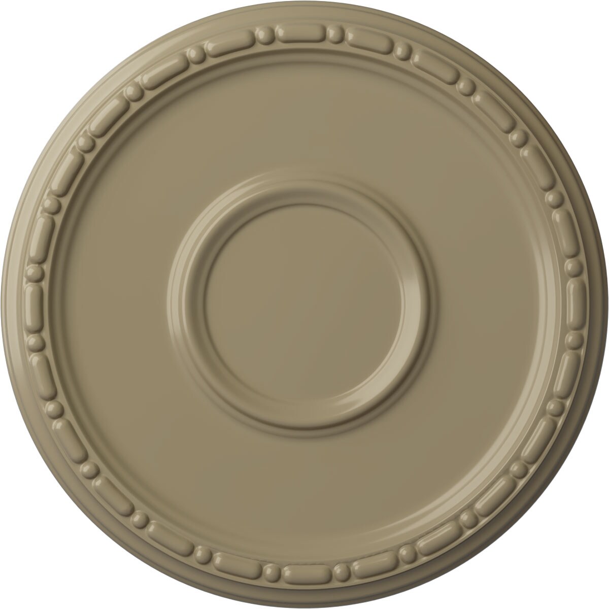 Ekena Millwork CM16MDGDF Medea 16.5-in W x 16.5-in L Painted Gobi Desert Polyurethane Whole Ceiling Medallion