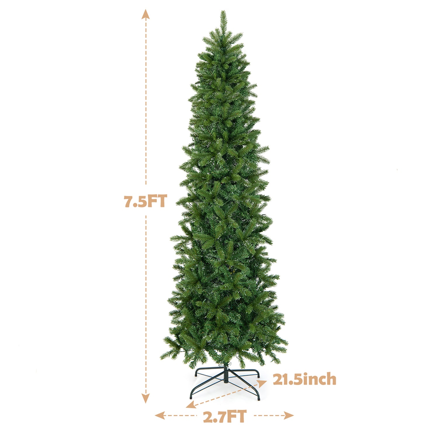 WELLFOR HYJ24030US Artificial-Christmas-Trees - View #7