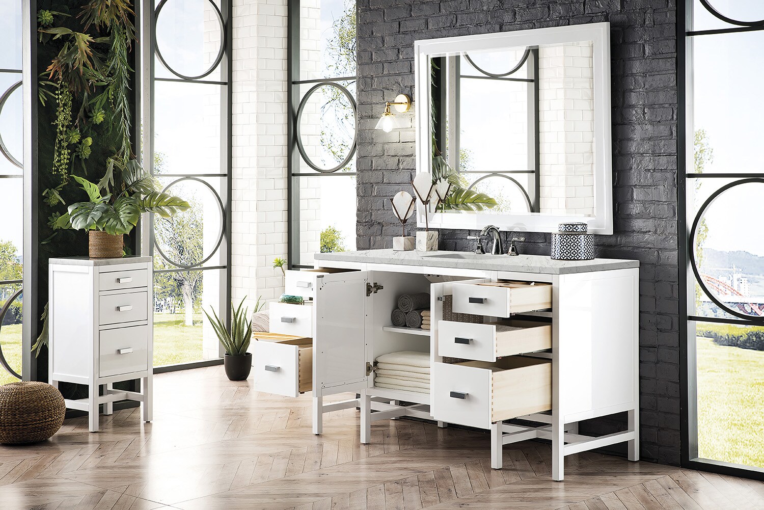 James Martin Vanities E444-V60S-GW-3EJP Bath-Vanity-Combo - View #3