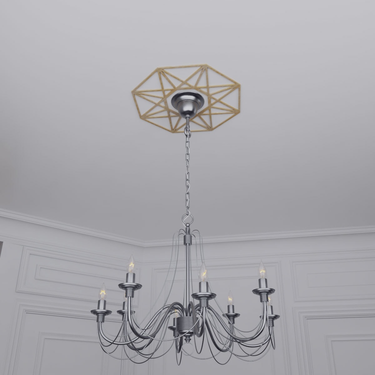 Ekena Millwork CMWP18X18X0250GDBI Ceiling-Medallions - View #11