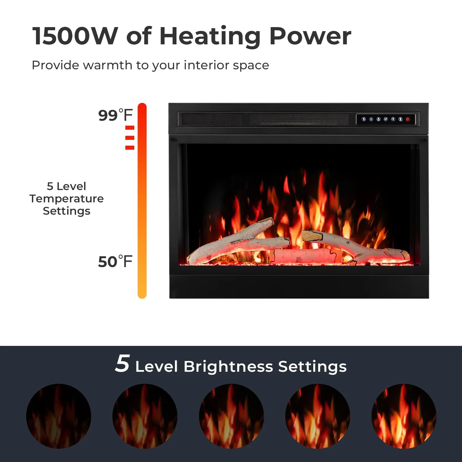 Antarctic Star LSAS-SM0128B Electric-Fireplaces - View #4