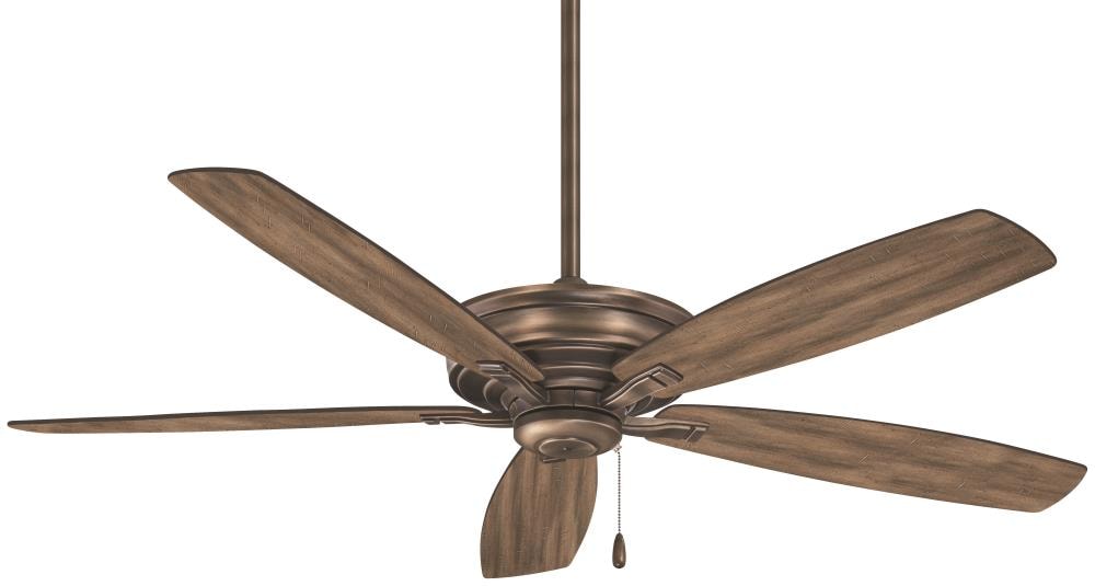 Minka Aire F695-HBZ Kafe 52-in Heirloom Bronze with Aged Boardwalk Blades Ceiling Fan Without Light ( 5 -Blade )