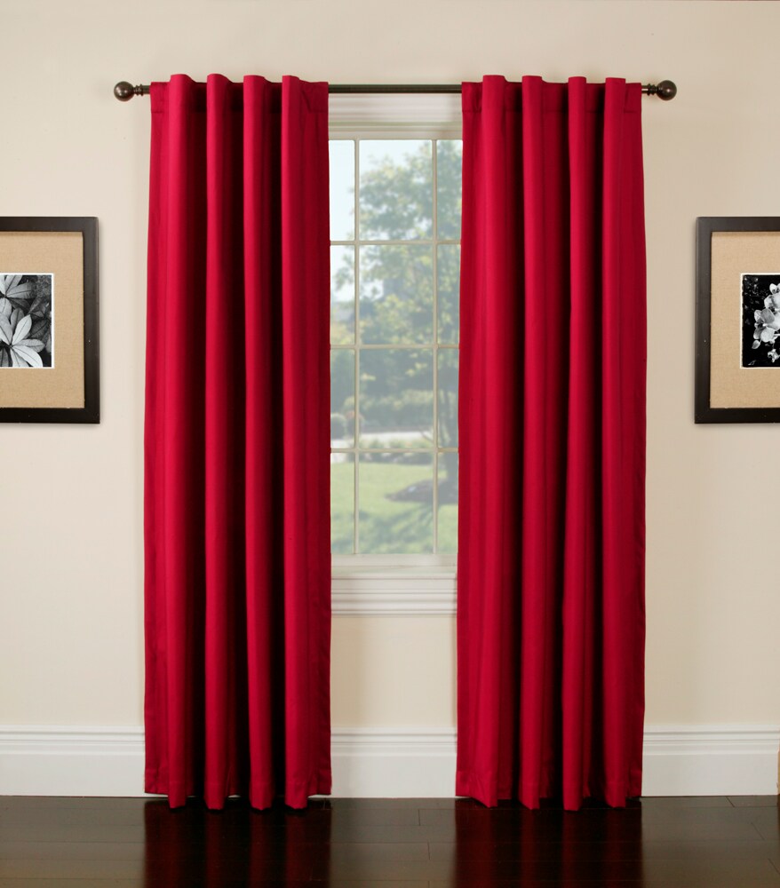 firefend LH-002-006-713 54-in Salsa Back Tab Single Curtain Panel