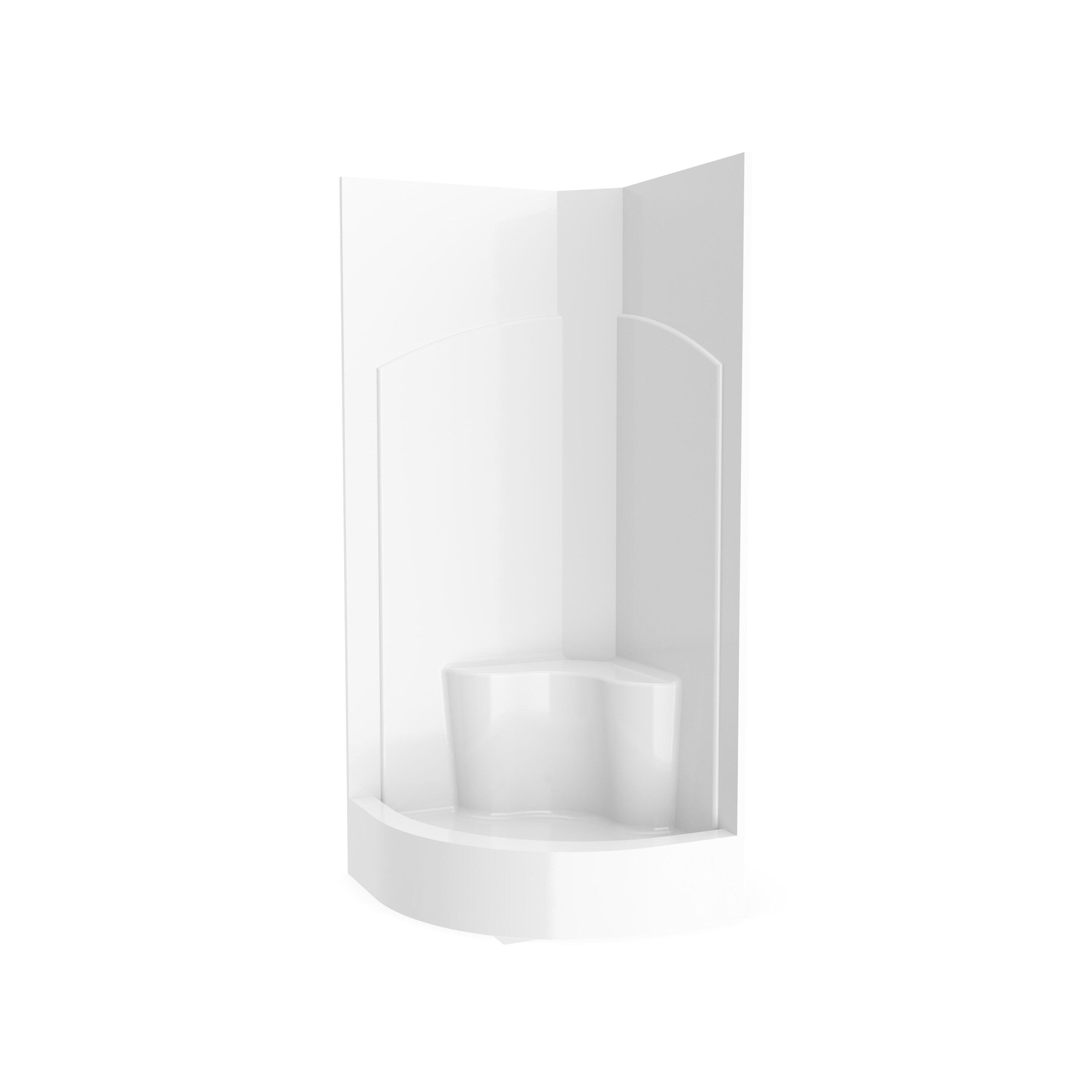 Laurel Mountain LM3434NAWHT Alcove-Shower-Kit - View #3