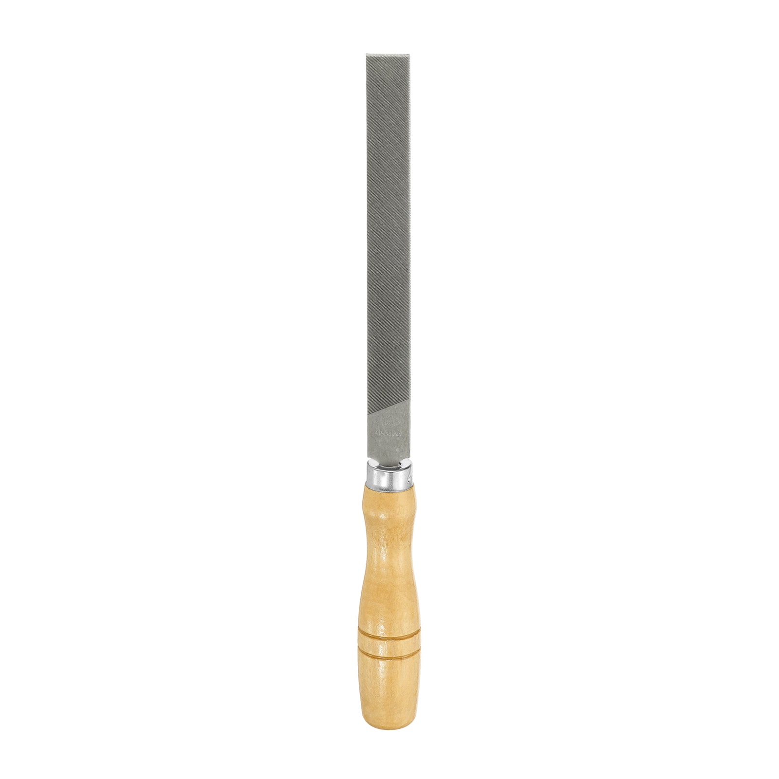 Harfington Flat Thin Cut File 6 Inch Double Cut Teeth High Carbon Steel Hand Rasp File with Wood Handle for Metal Wood Deburring Removing