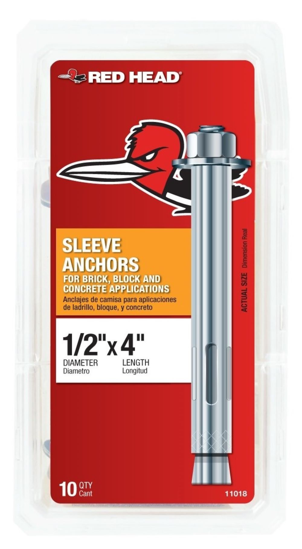 Red Head 1/2-in 4-in Sleeve Anchors (10-Pack) at Lowes.com