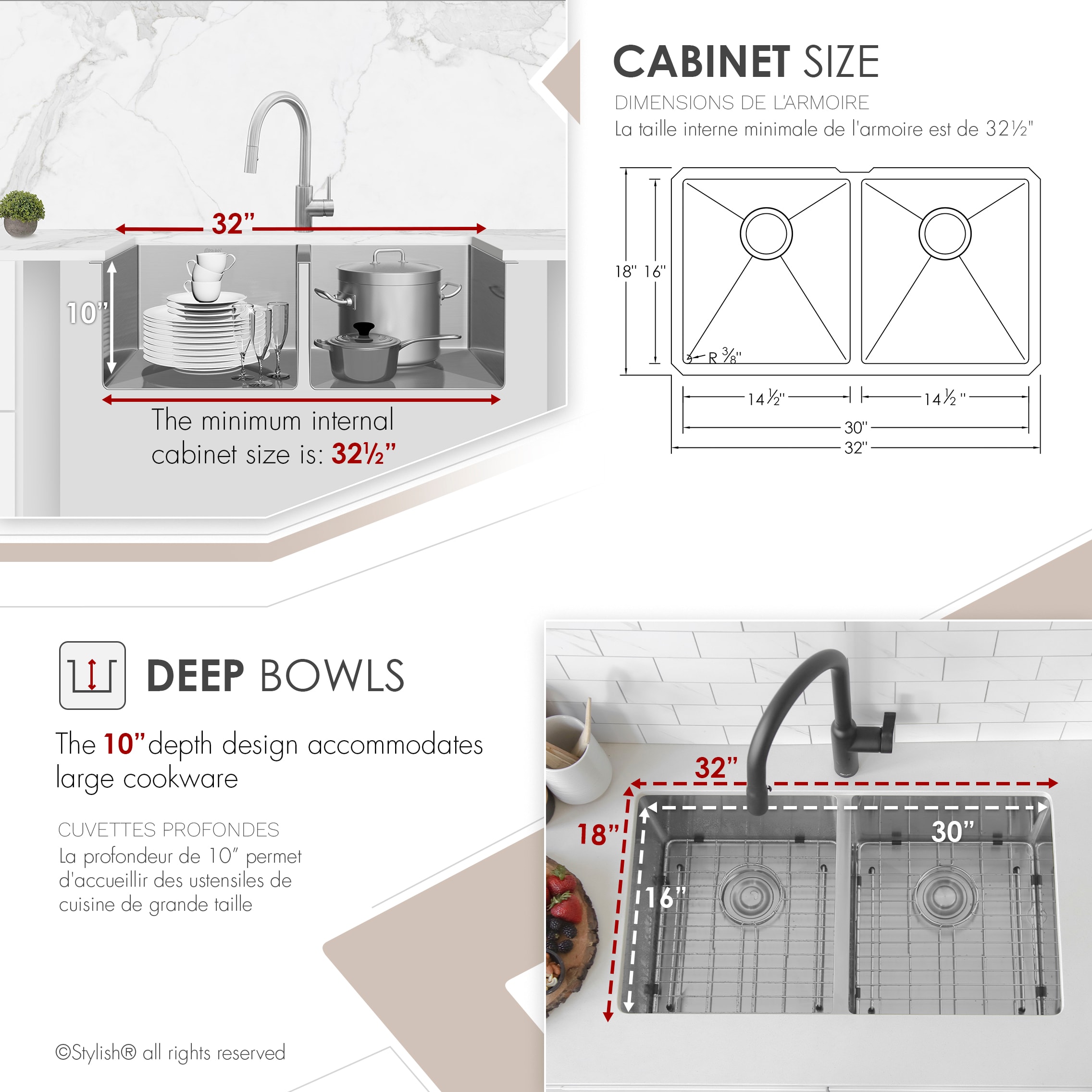 Stylish S-301XG Kitchen-Sinks - View #4