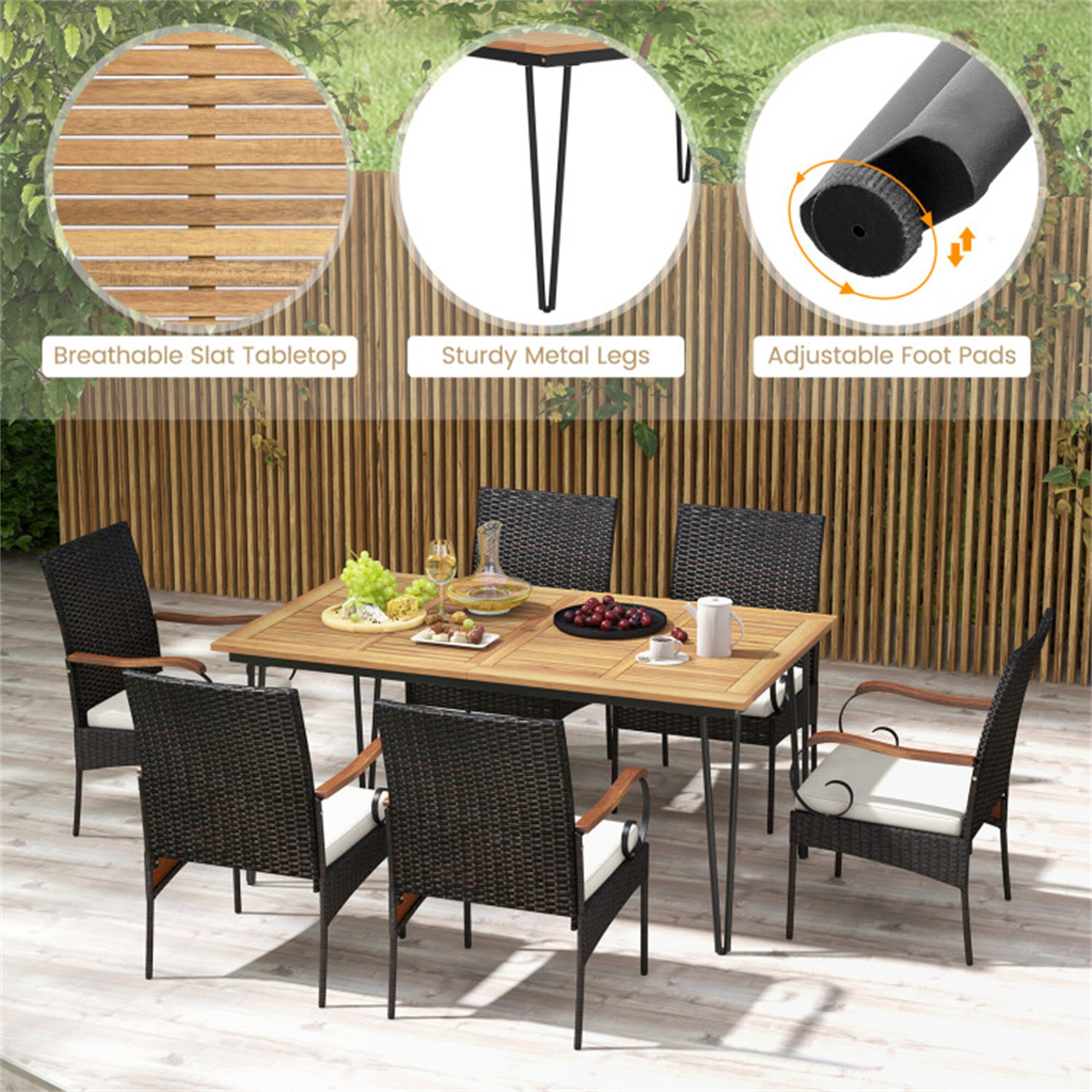 BABOOM BOM-003AAA-OR Patio-Dining-Sets - View #5