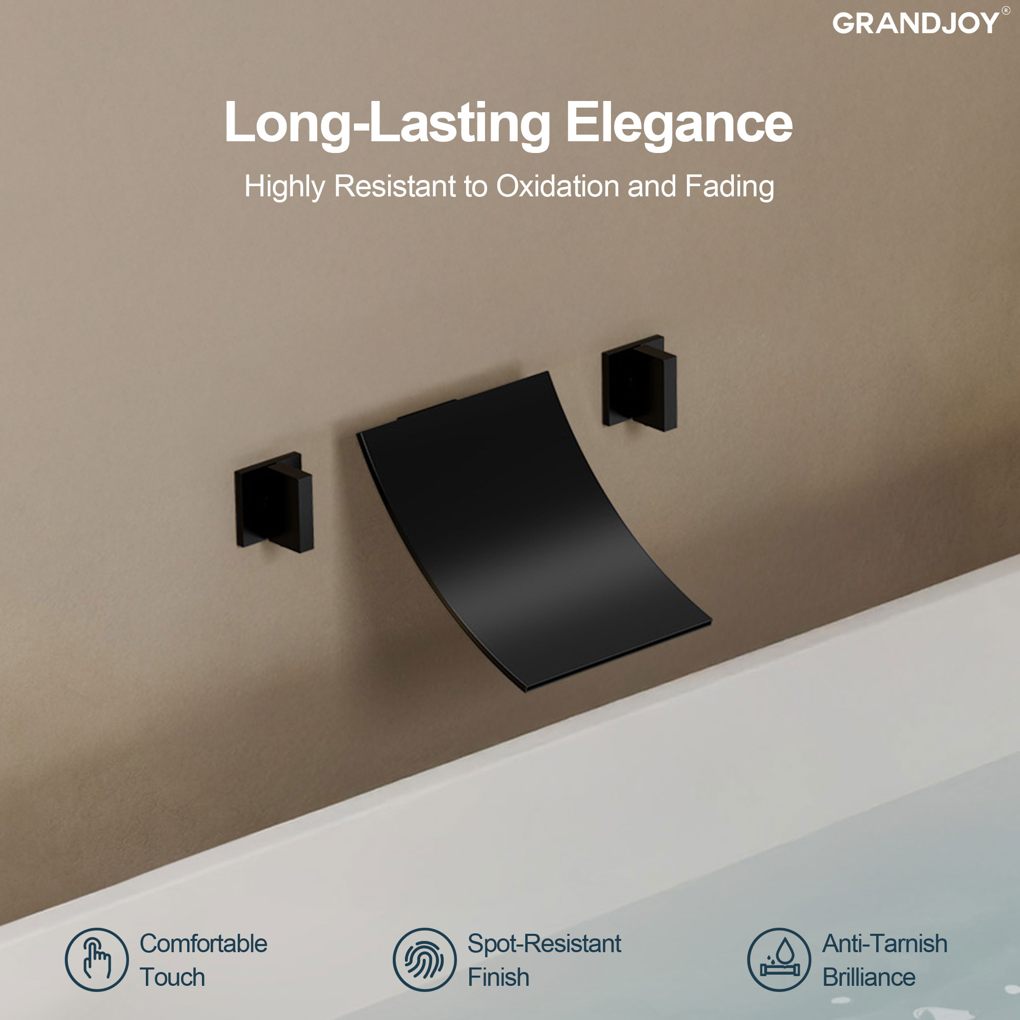 GRANDJOY FL23671-BN Roman-Tub-Faucets - View #8
