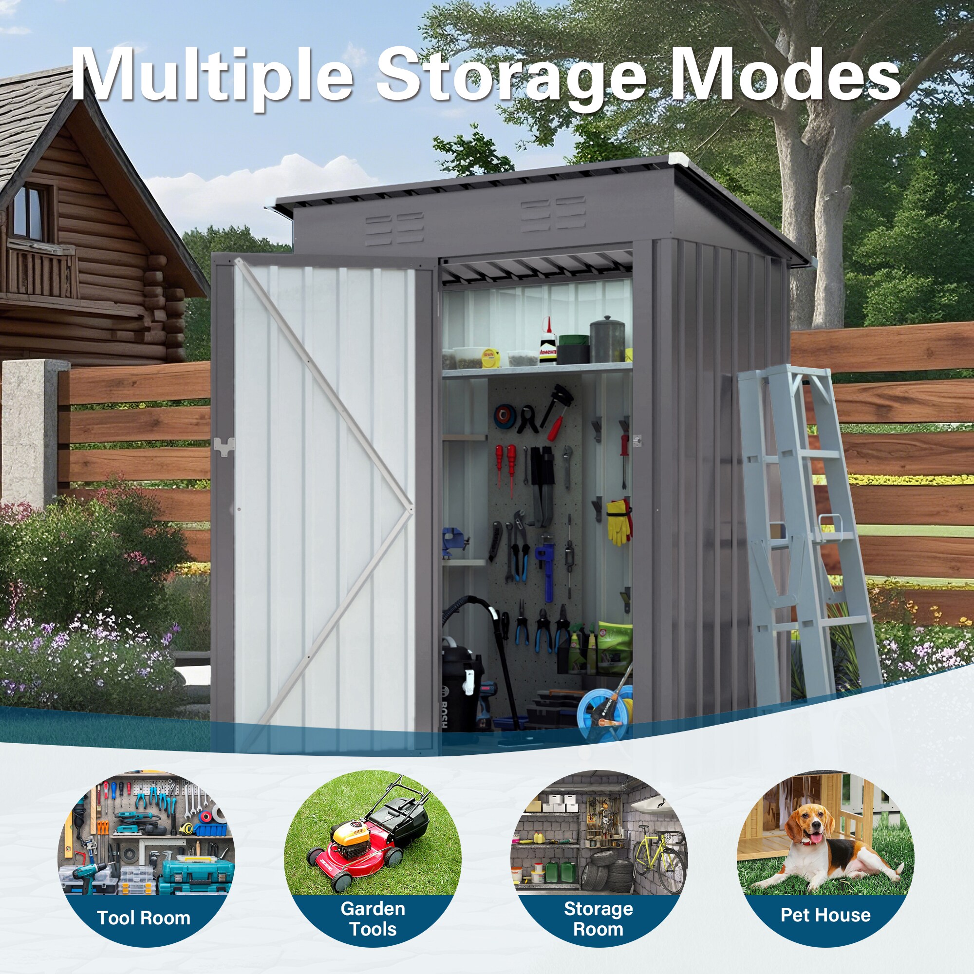Mondawe MD-HG61X1371 Metal-Storage-Buildings-Sheds - View #6