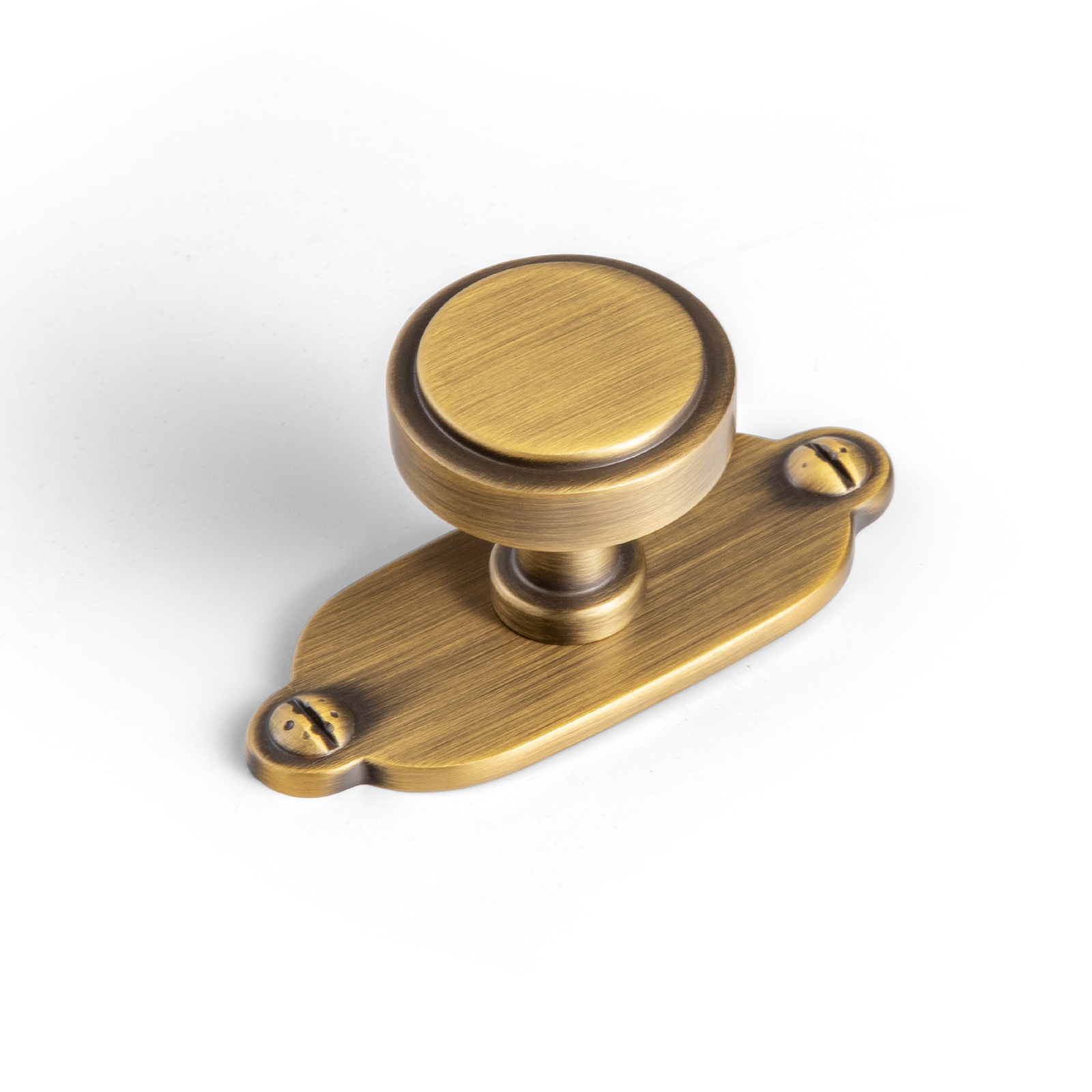 Miaokesen 1-1/5-in Brushed Bronze Cylindrical Classic Cabinet Knob 6 -Pack