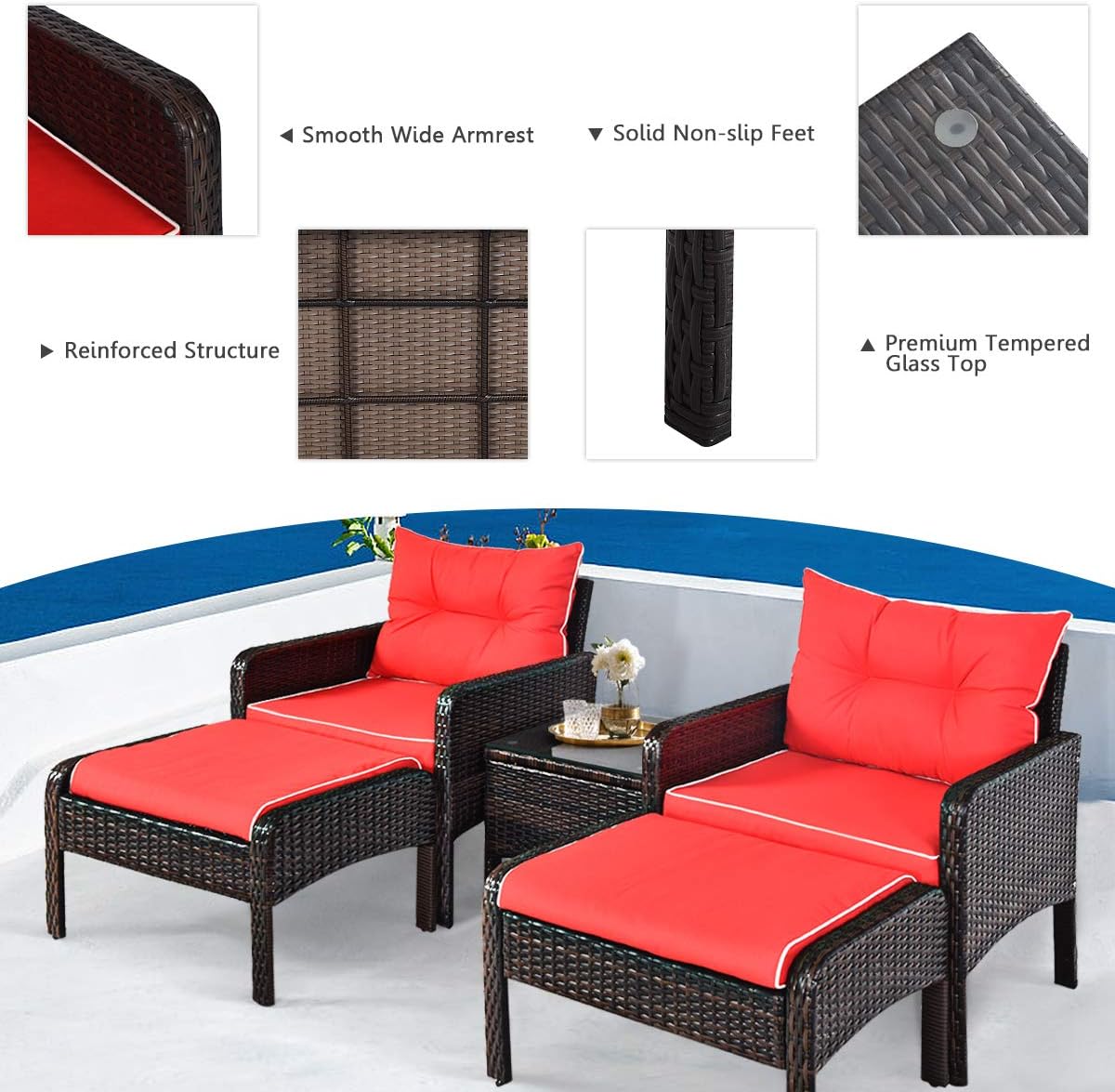 Poinic CWJ68638ARE-X Patio-Conversation-Sets - View #4
