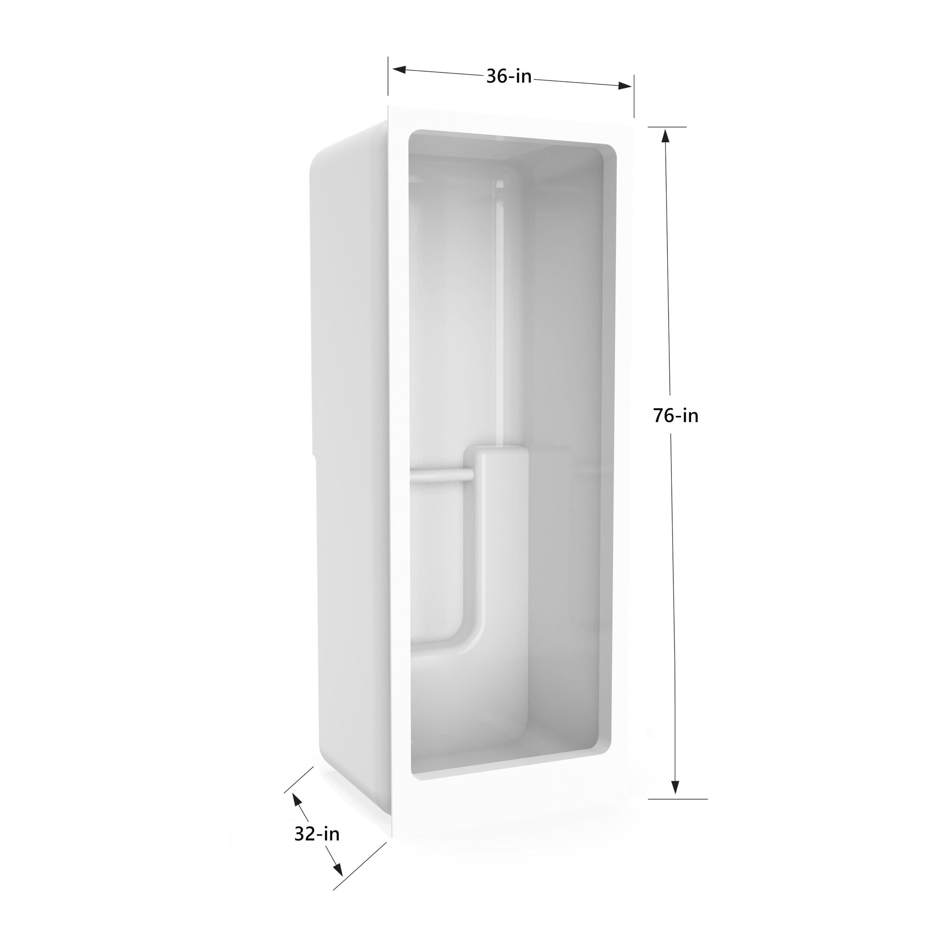 Laurel Mountain LMA3632SHWHT Alcove-Shower-Kit - View #6