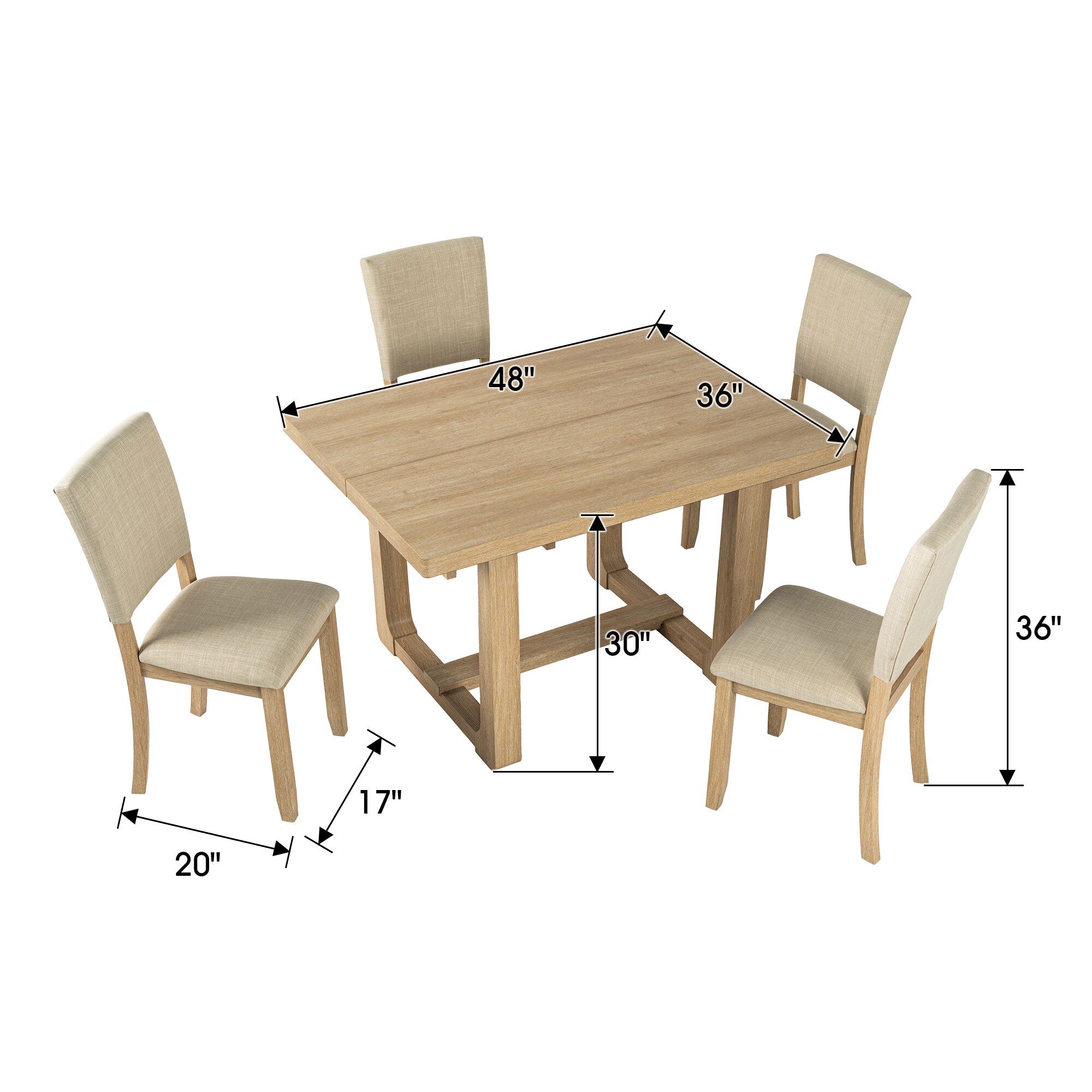 IHOMEadore MDTASL3405NTA Dining-Sets - View #5