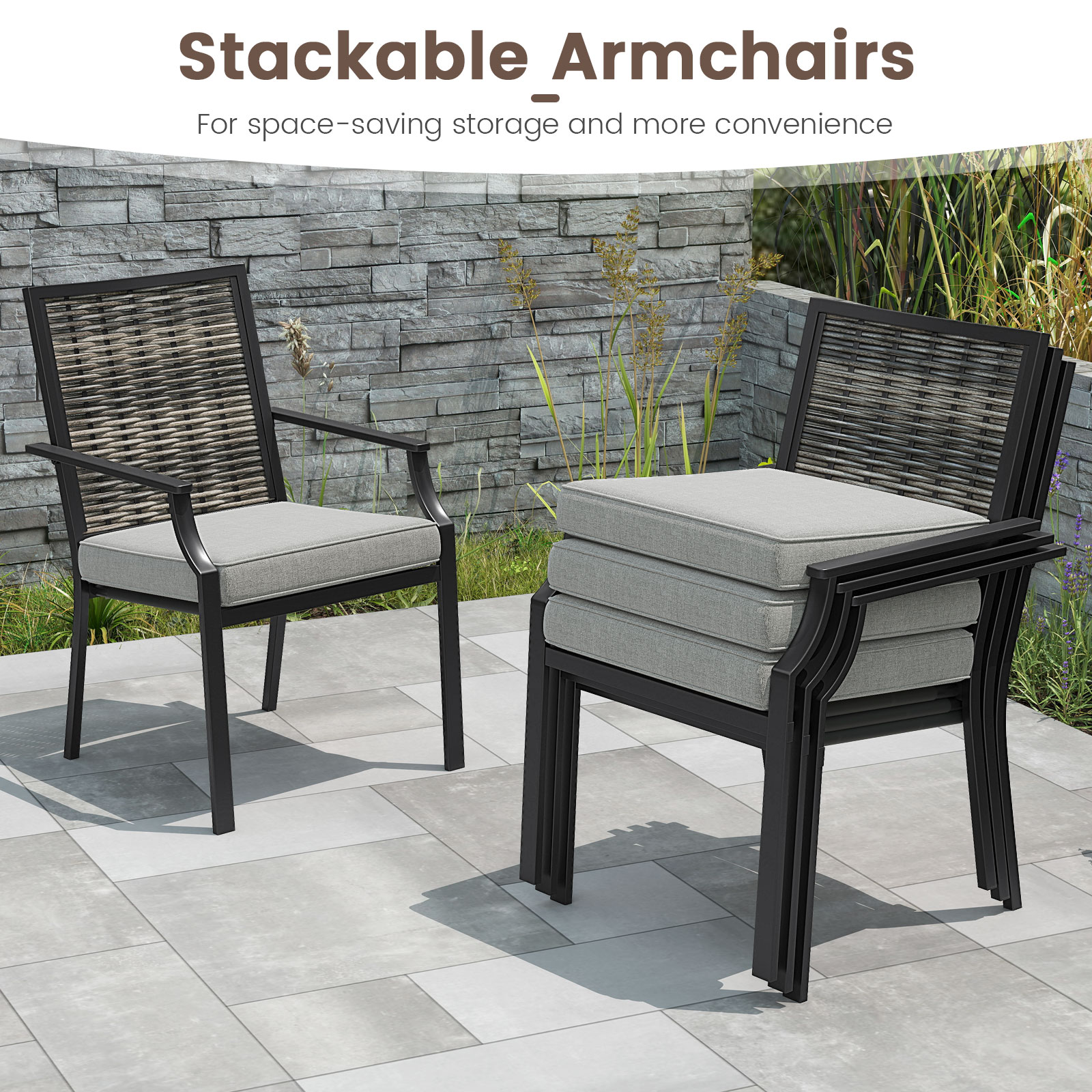 Forclover FBR-162GR-2 Patio-Chairs - View #9
