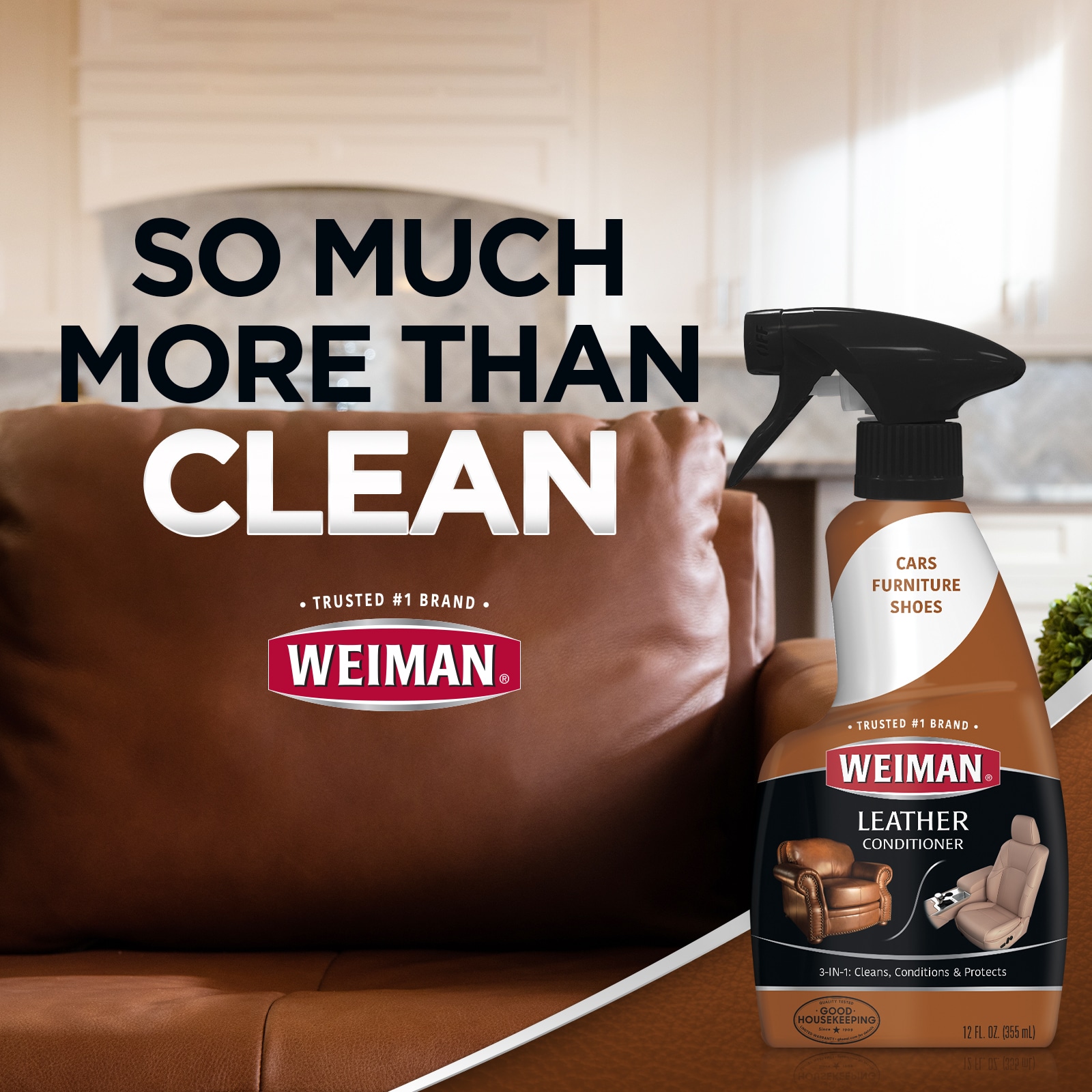 Weiman Wood Cleaner and Polish Wipes - 2 Pack - Non-Toxic for Furniture to Beautify and Protect, No Build-Up, Contains Ultra