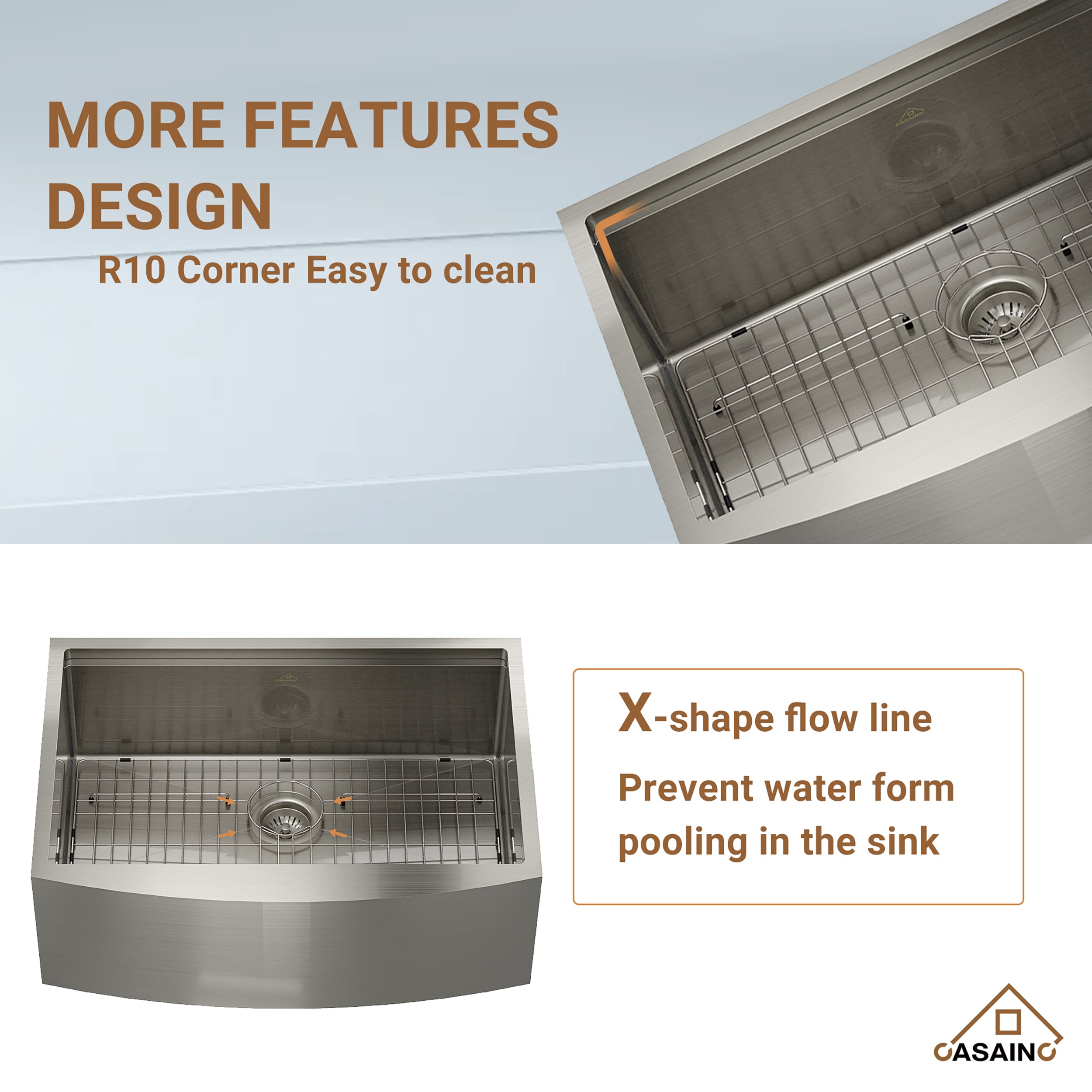CASAINC SL-LTS3022A1 Kitchen-Sinks - View #4