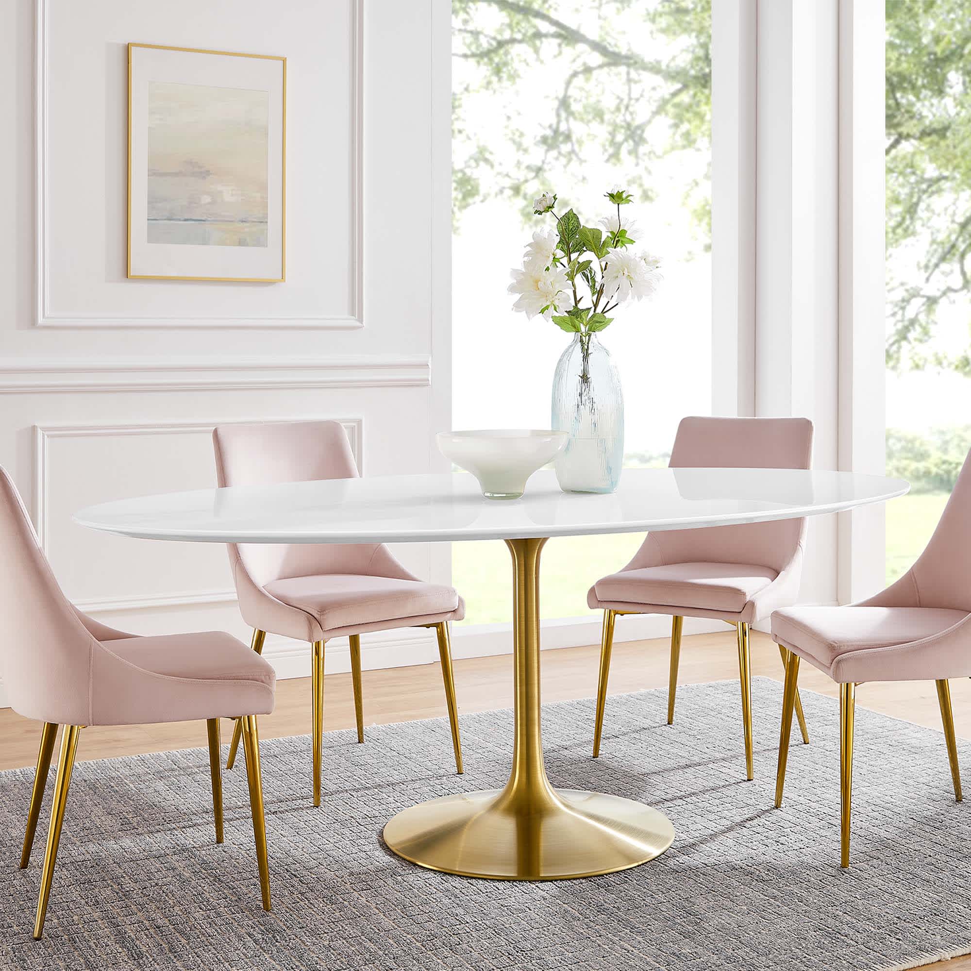 Modway EEI-3255-GLD-WHI Dining-Tables - View #7