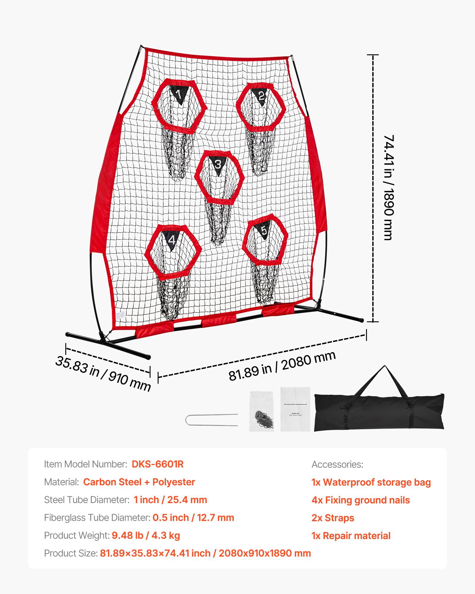 Mecale YAS-CF2W3Z Sports-Equipment - View #3