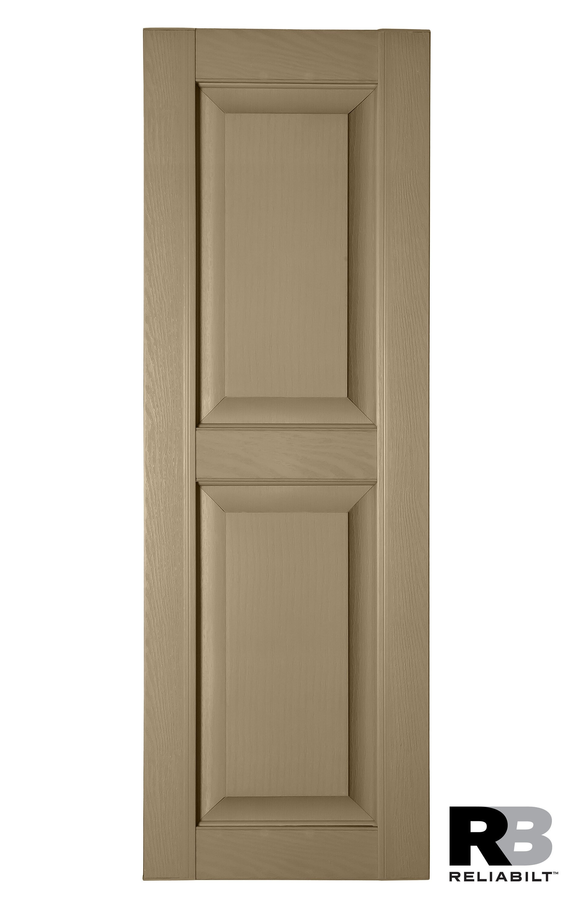 RELIABILT RP1682200 16.25-in W x 82-in H Potters Clay Raised panel Polypropylene Exterior Shutters ( 2 -Pack )