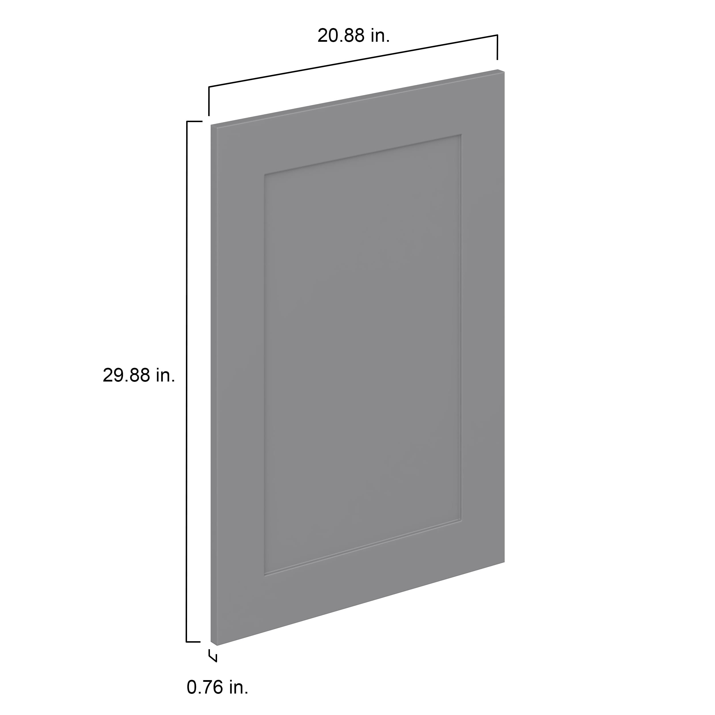 Hugo&Borg DSDR2130-BM Kitchen-Cabinet-Doors - View #4