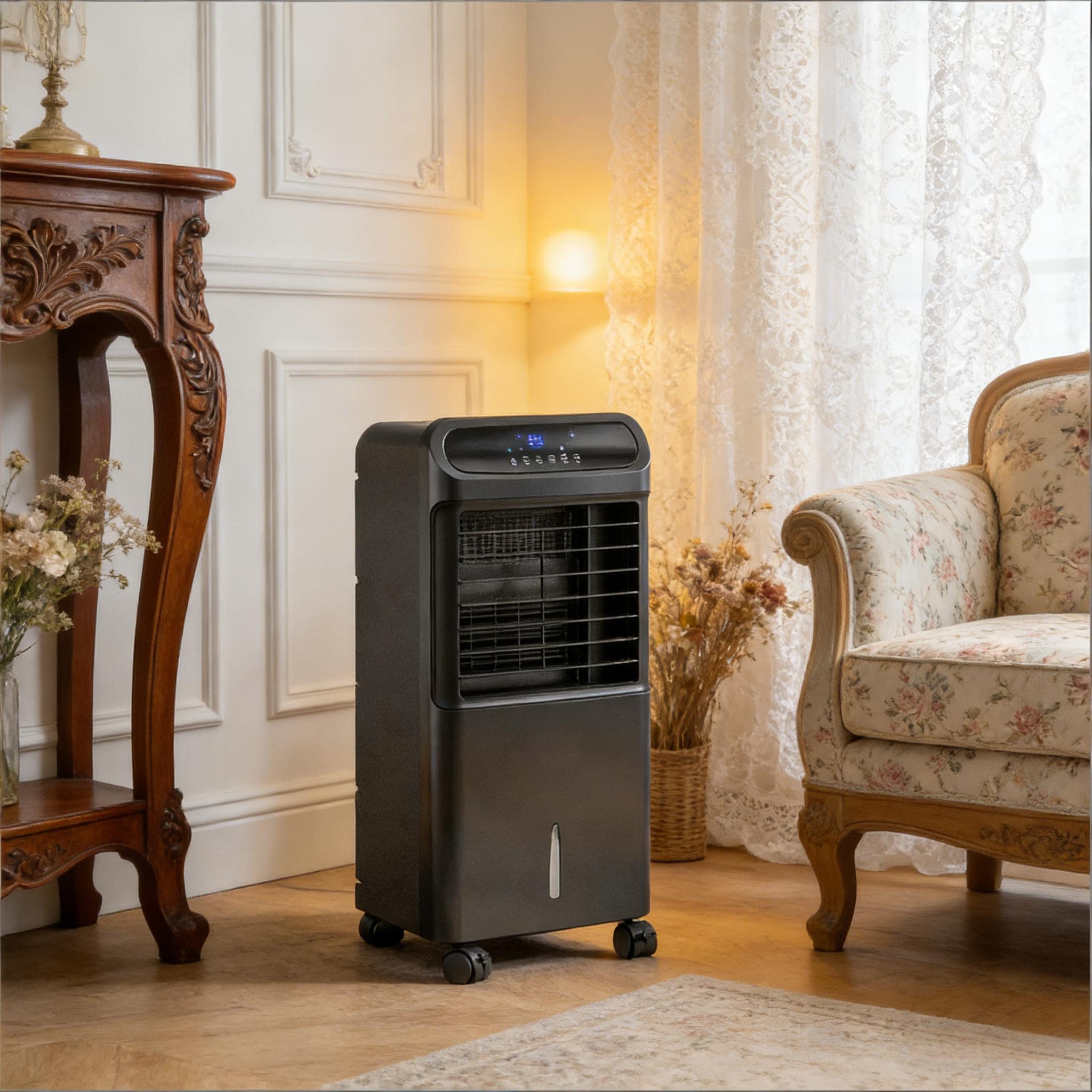 LUXEYARD Portable Swamp Cooler 3-In-1 Ice Cooling Fan Evaporative Air Cooler
