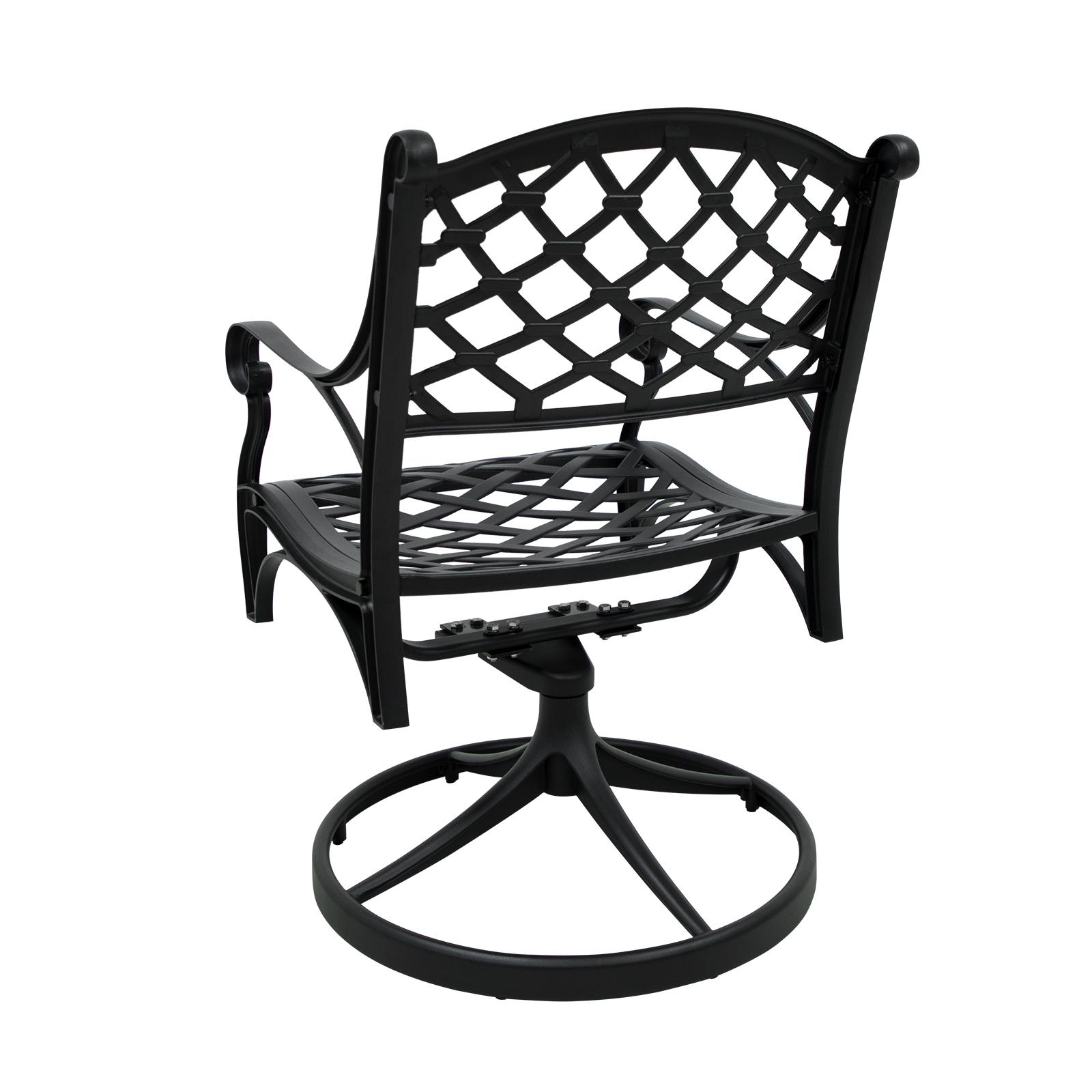 Bayfeve Patio Swivel Chair Swivel Dining Chair with Solid Seat in the ...