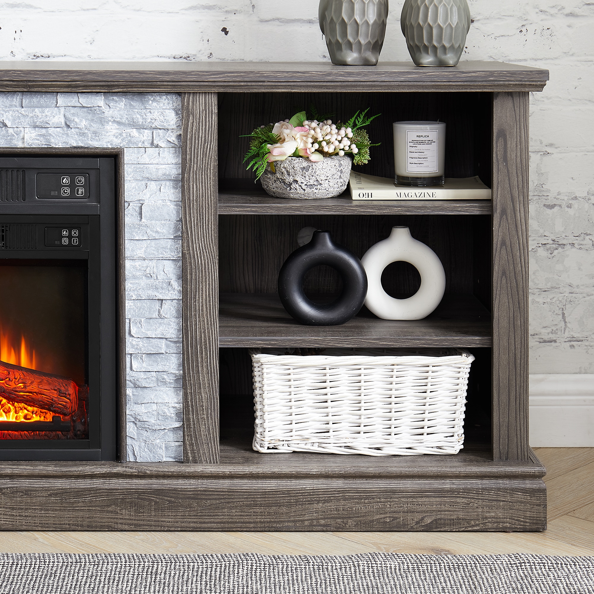 SINOFURN SYC160009GY Electric-Fireplaces - View #11