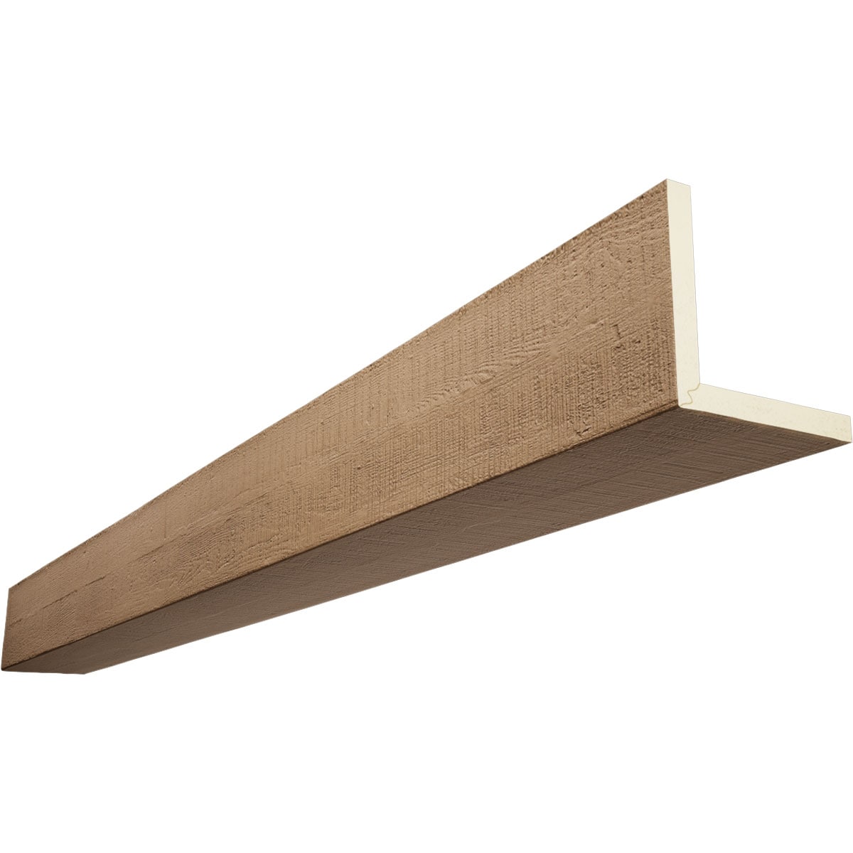 Ekena Millwork BMRC2C0120X060X168TF 1-in x 12-in x 14-ft Toffee Finished Urethane L-Shaped Decorative Beam