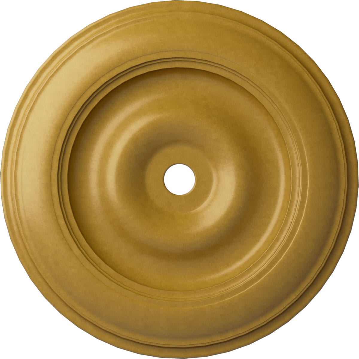 Ekena Millwork CM44CLIGS Classic 44.5-in W x 44.5-in L Painted Iridescent Gold Polyurethane Whole Ceiling Medallion