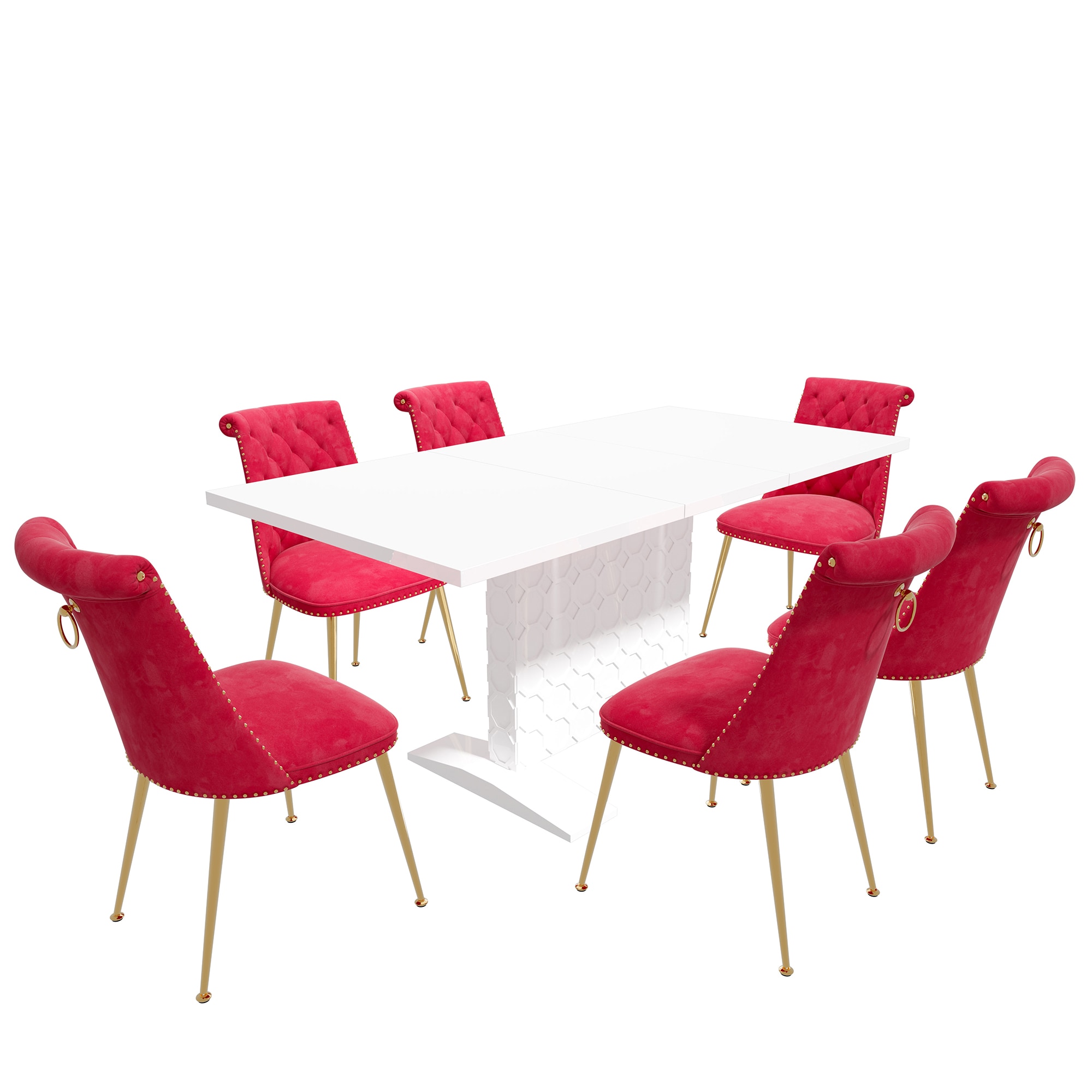 Clihome CL-ST1WH703ROSE Dining-Sets - View #2
