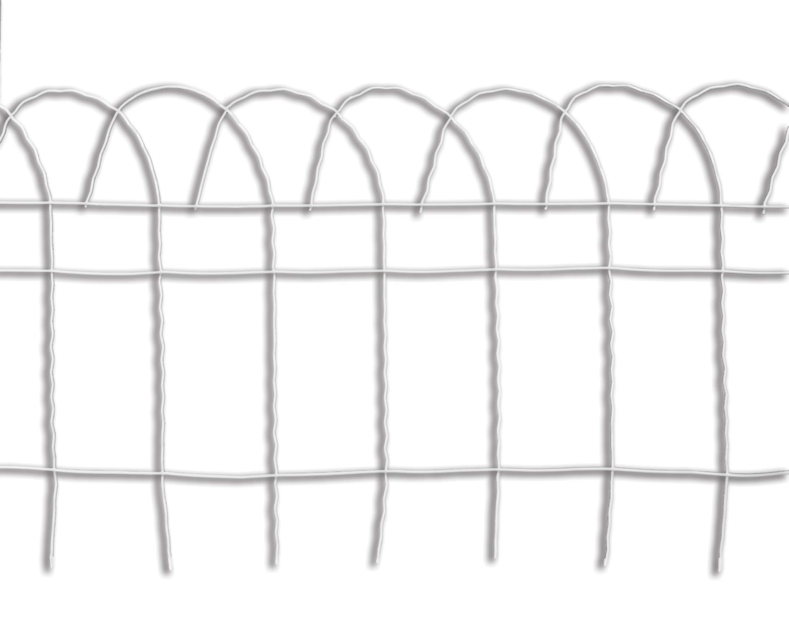 Garden Accents 89307L 0.25-in x 240-in x 14-in Rolling fence White Metal Steel Border fencing