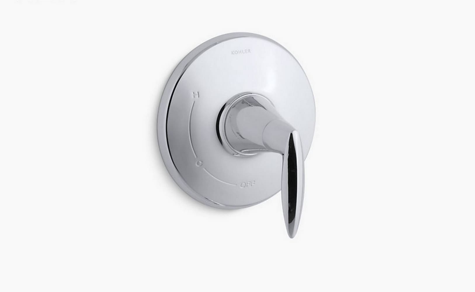 KOHLER TS45110-4-CP Alteo Polished Chrome 4.56-in Universal Bathtub/Shower Trim ring 6.44-in -ID
