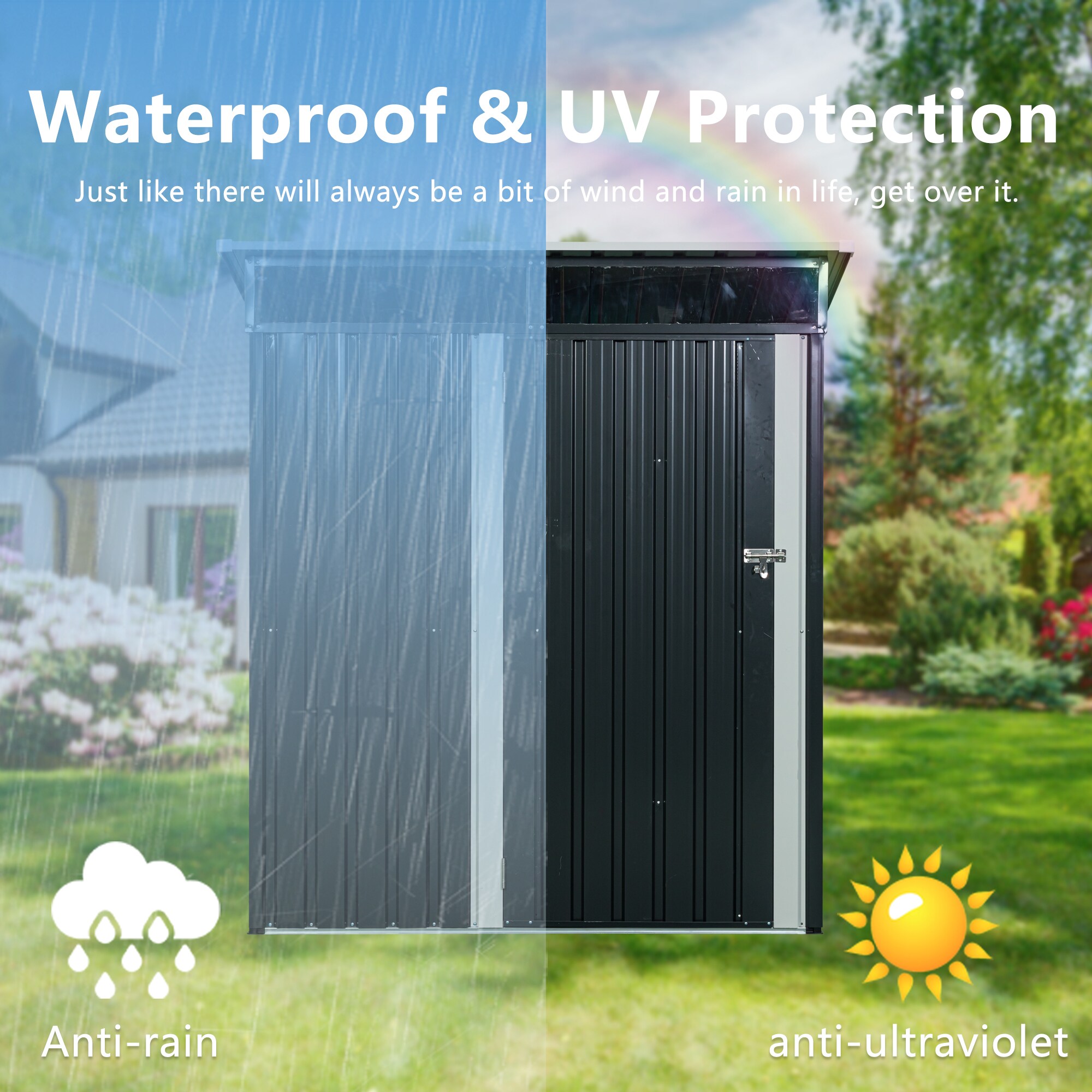 Poinic QURDS-9069S54 Metal-Storage-Buildings-Sheds - View #5