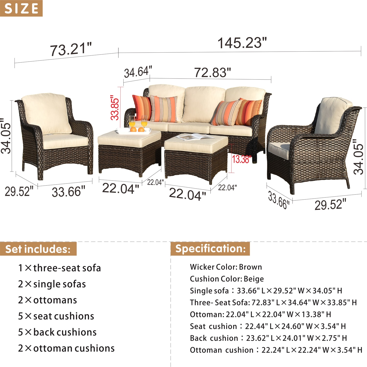 Ovios NTC600 Patio-Conversation-Sets - View #7