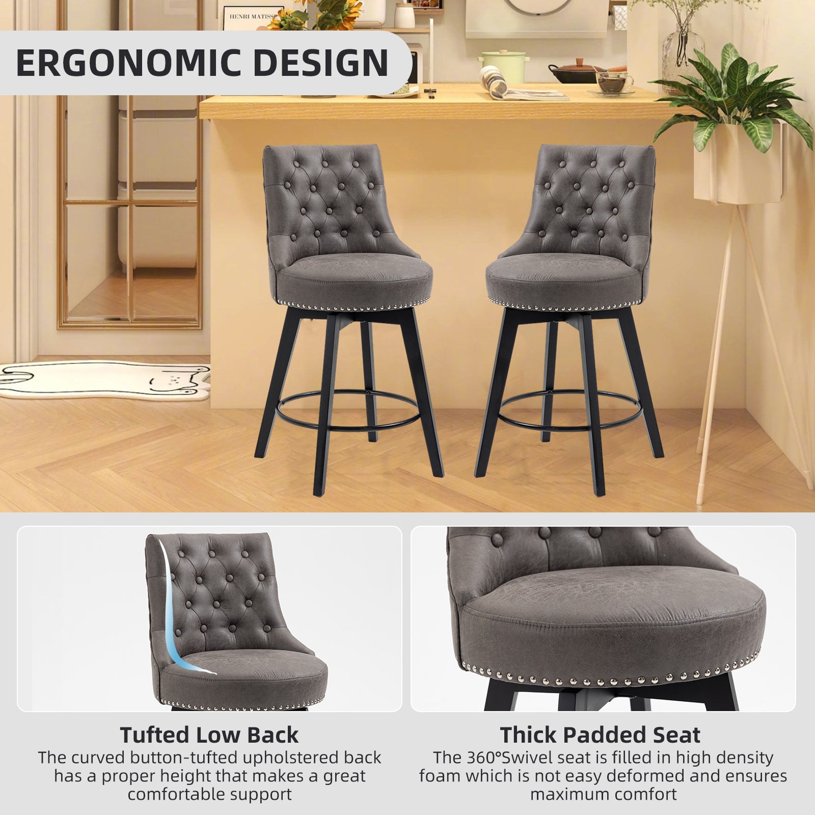 LTMATE LS1401-01GY04 stools - View #5